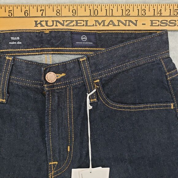 AG Adriano Goldschmied The Tellis Modern Slim Jeans Mens 29x34 Blue Denim Pants - Picture 6 of 8
